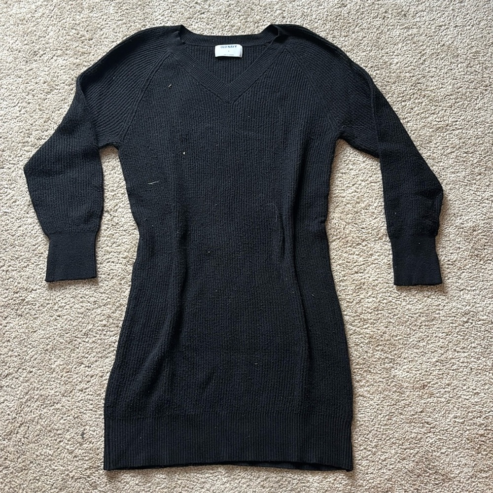 Black sweater dress